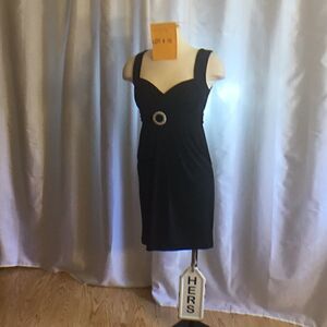 Black sleeveless cocktail dress By BCX in small